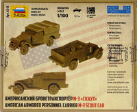 American Armored Personnel Carrier M-3 Scout Car, 1:100