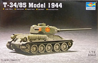 T-34/85 Model 1944, 1:72 (pidemmällä toimitusajalla)