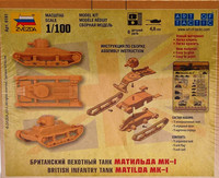 British Infantry Tank Matilda Mk.I, 1:100