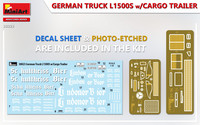 German Truck L1500S with Cargo Trailer, 1:35