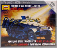 German Heavy Rocket Launcher Sd.Kfz.251/1, 1:100