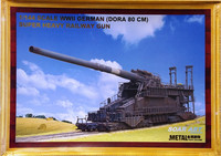 WWII German Super Heavy Railway Gun Dora 80cm, 1:144