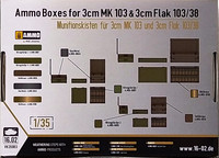 Ammo Boxes for 3cm MK103 & 3cm Flak 10338, 1:35 (pidemmällä toimitusajalla)