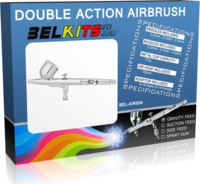 Gravity Feed Double Action Airbrush (0.2mm, 0.3mm, 0.5mm)- kynäruisku