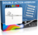 Gravity Feed Double Action Airbrush (0.2mm, 0.3mm, 0.5mm)- kynäruisku