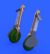 A6M Undercarriage Legs Bronze (for Eduard), 1:48