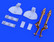 A6M Undercarriage Legs Bronze (for Eduard), 1:48