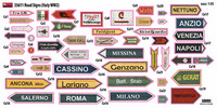 Road Signs WWII Italy, 1:35