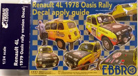 Renaul 4L '79 Oasis Rally Decals 1:24