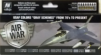 USAF Colors 'Gray Schemes' From 70's to Present (8 x 17ml)