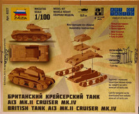 British Tank A13 Mk.II Cruiser Mk.IV 1:100