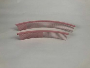 Greyhound CURVED metallikampa, 19 cm, Pinkki