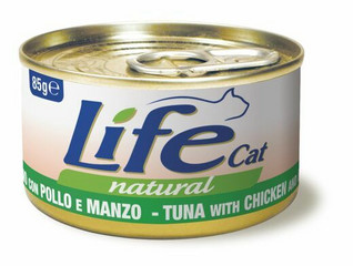 LifeCat Tonnikala, kananrintafile & nauta 24x85g