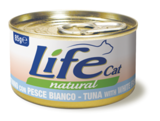 LifeCat Tonnikala & Vaalea kala 24x85g