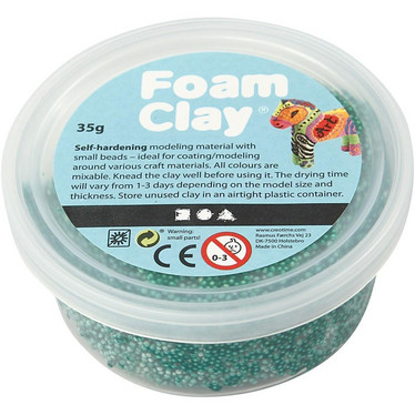 Foam Clay® Helmimassa, tummanvihreä, 35g