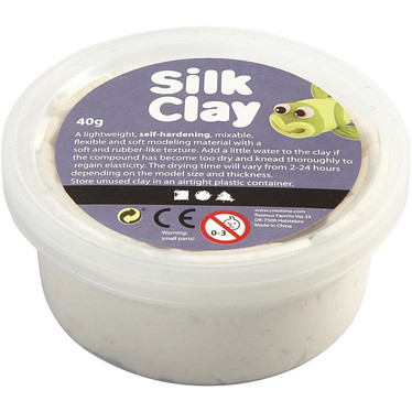 Silk Clay® silkkimassa, valkoinen, 40g