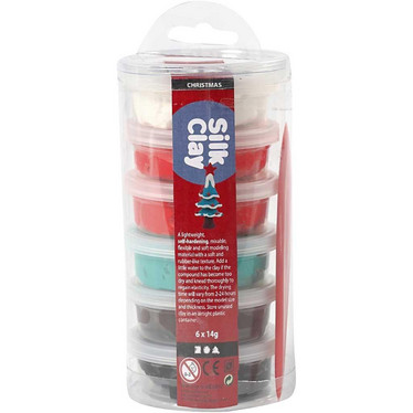 Silk Clay® silkkimassa, jouluteema, 6x14g