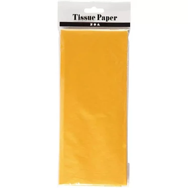 Silkkipaperi, 50x70cm, 14g, Oranssi, 10 ark/pkk