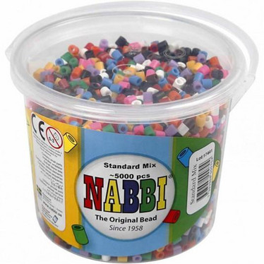 Nabbi- putkihelmet, perusvärilajitelma, 5000kpl lajitelma