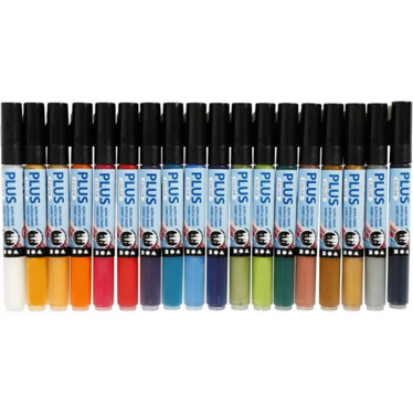 Plus Color -tussi, värilajitelma, 18kpl