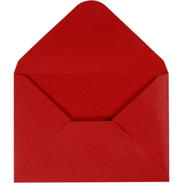 Kirjekuori, 110g, punainen, 10kpl/pkk