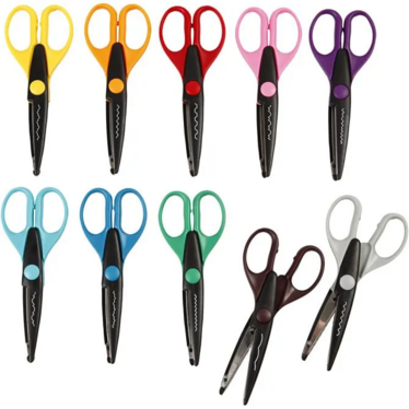 Kuviosakset, Pit. 16cm, 10kpl, 1pkk