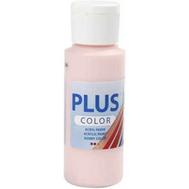 Plus Color- askartelumaali, 60ml, soft pink