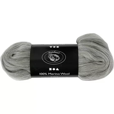 Villa, paksuus 21 my, harmaa, 100g/kerä