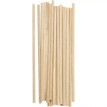 Puutikut, Pit. 15cm, halk. 4mm, 20 kpl/pkk