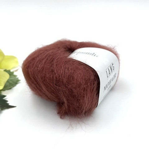 Lang Mohair Luxe Punaruskea
