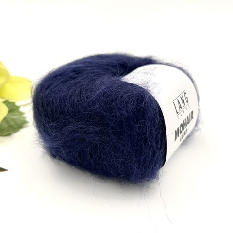 Lang Mohair Luxe Musteensininen