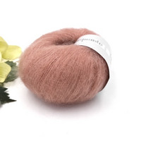Lang Mohair Luxe Vaalea Roosa