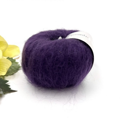 Lang Mohair Luxe Tumma Violetti
