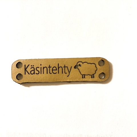 Nahkamerkki Käsintehty