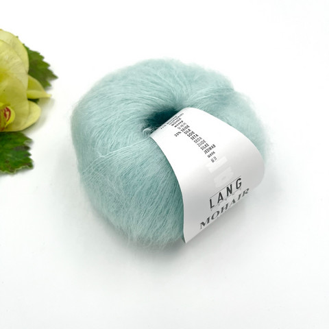Lang Mohair Luxe Vaalea Minttu