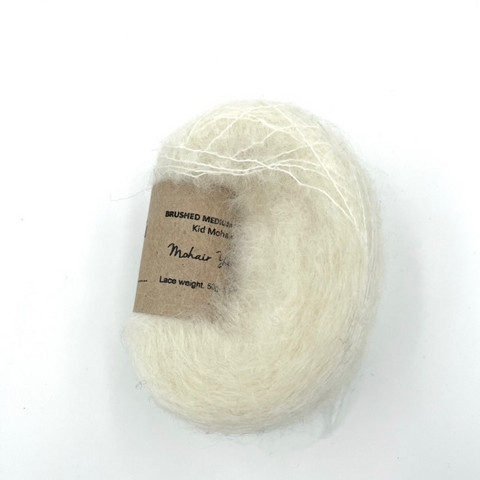 Brushed Medium Kid Mohair Natural