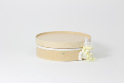 Graduation cap box with lyre, Natural/transparent