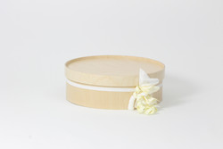 Graduation cap box without lyre, Natural/transparent