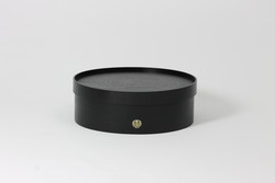 Graduation cap box with lyre, Black