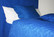 Sängynpäätyhuppu - Jacquard sininen