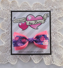 Rusettipinni Pionit, hot pink