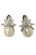 Elegant Pearl DIamante Clip On Earrings