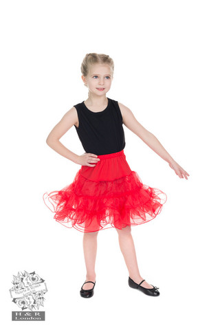 Kids Petticoat In Red, lasten tyllialushame punainen