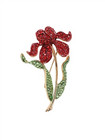 Scarlet Flower Brooch, rintaneula