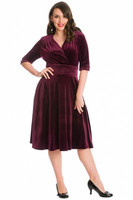 Date Night Fit &Flare Dress, samettinen kellomekko