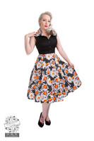Sand Black Dune Sunflower Swing Dress, kellomekko