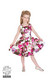 Kids Audrey 50s Cream Floral Swing Dress, lasten kellomekko