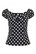 Dolores Top Black White, toppi