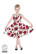 50s Ditsy Rose Floral Summer Dress, lasten kellomekko