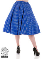 Blue White Small Dot Skirt, kellohame (S-koko)